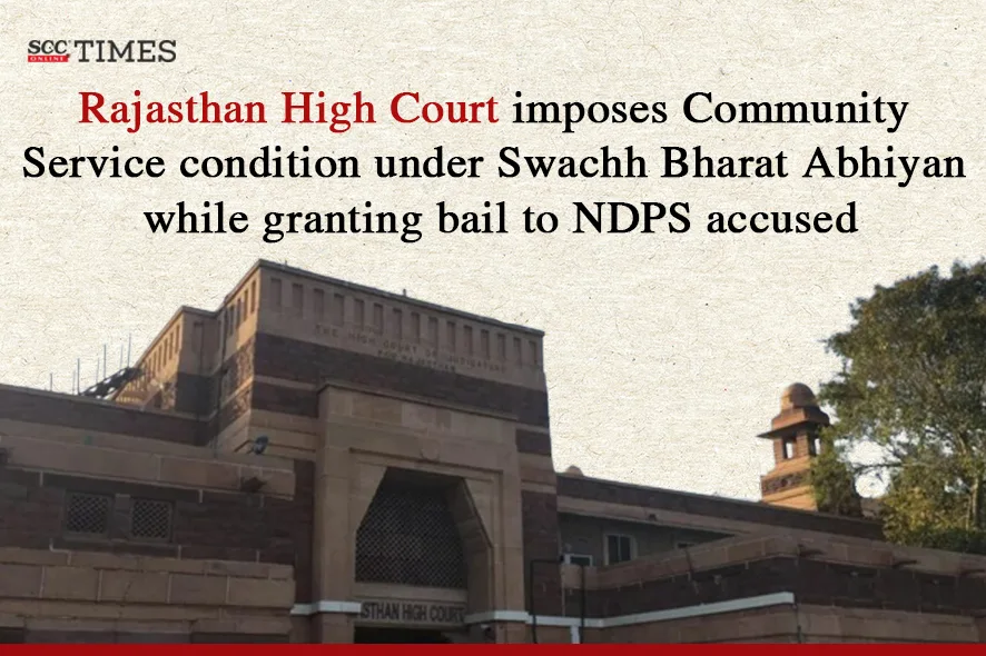 Community service NDPS accused