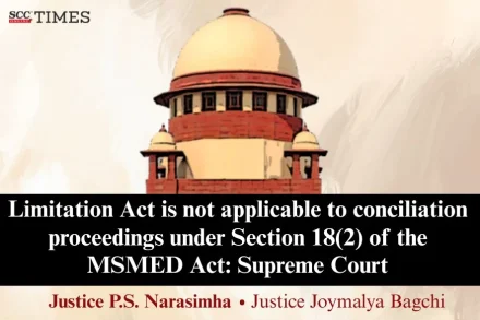 Conciliation under Section 18(2) of MSMED Act