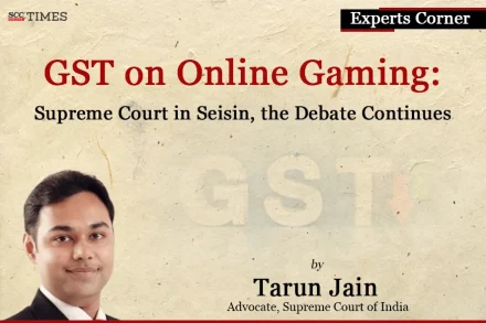 GST on Online Gaming