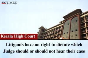 Litigants cannot choose judge