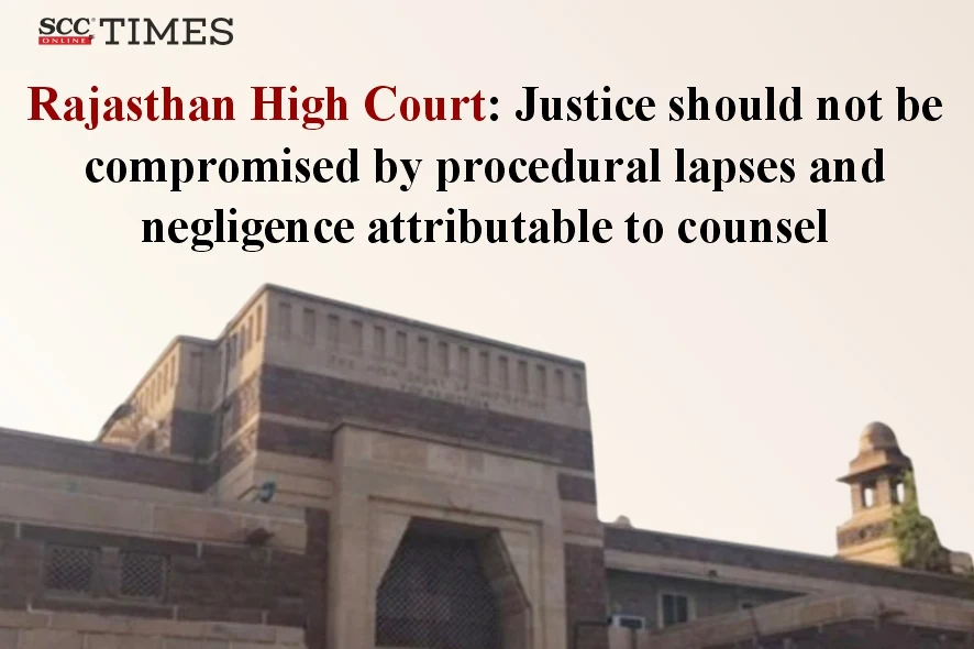 Party cannot suffer due to counsel’s negligence