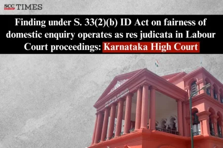 Section 33 ID Act res judicata