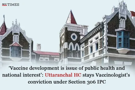 Vaccinologist conviction stayed