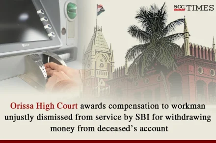 compensation to SBI workman on unjust dismissal