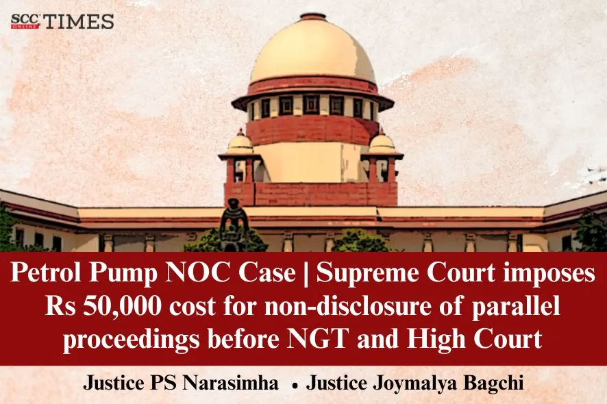 cost for non-disclosure of parallel proceedings