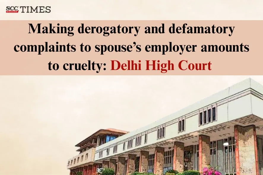 derogatory complaints to spouse's employer