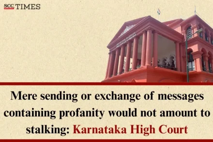 messages containing profanity not stalking