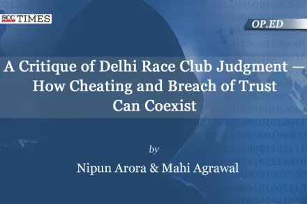 Delhi Race Club Judgment