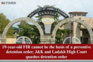 preventive detention over 19-year-old FIR