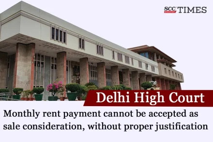 rent payment not sale consideration