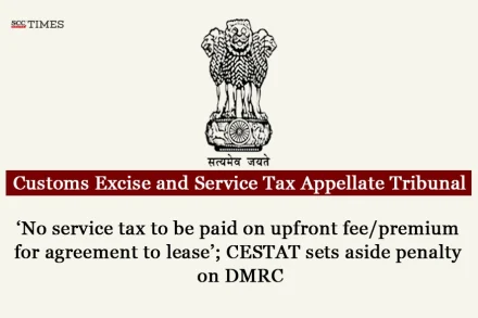 service tax on upfront fee