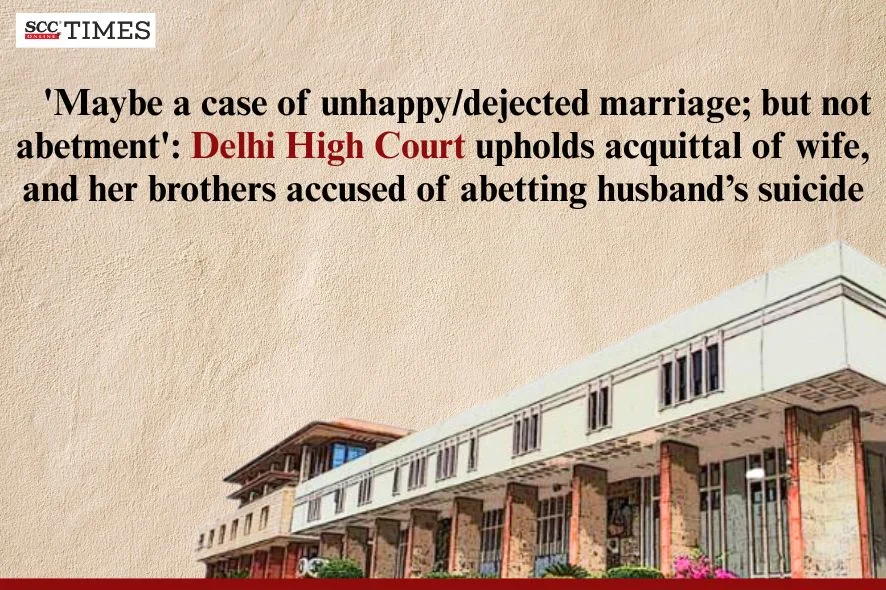 wife’s acquittal in husband’s suicide