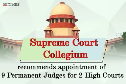 9 Permanent Judges for 2 HCs