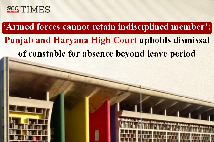 Armed forces cannot retain indisciplined member