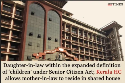 Daughter-in-law ‘children’ under Senior Citizens Act