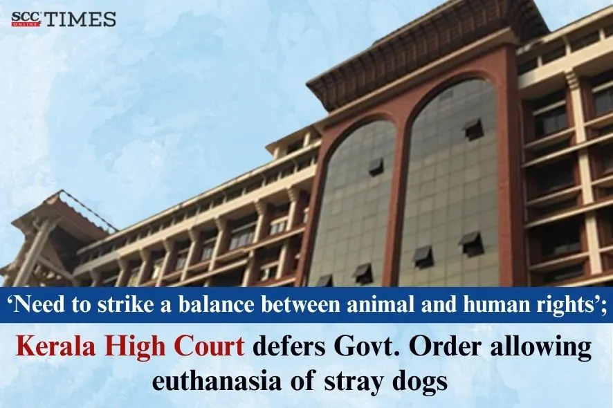 Kerala stray dogs euthanasiadeferred
