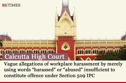 Mere allegations of workplace harassment not offence