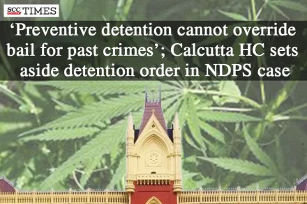 Preventive detention cannot cancel bail