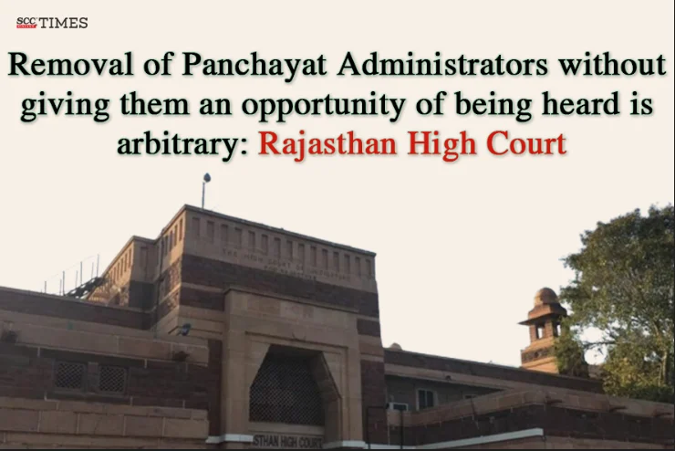 Removal of Panchayat Administrators