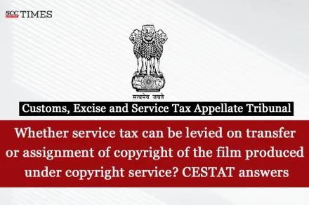 Service tax on assignment under copyright service
