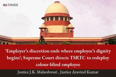 TSRTC colour blind employee redeployment