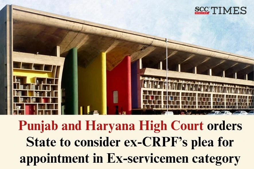 appointment in Ex-servicemen category
