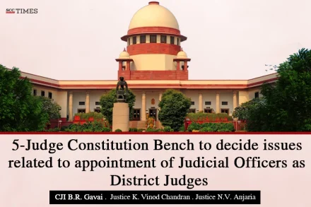 appointment of Judicial Officers as District Judges