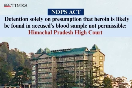 detention on presumption of heroin in blood