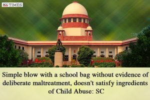 blow with school bag not Child Abuse