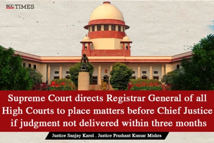 delay in judgment delivery