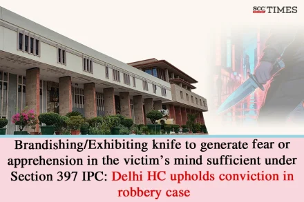 exhibiting knife sufficient for robbery conviction