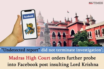 Lord Krishna insulting Facebook post