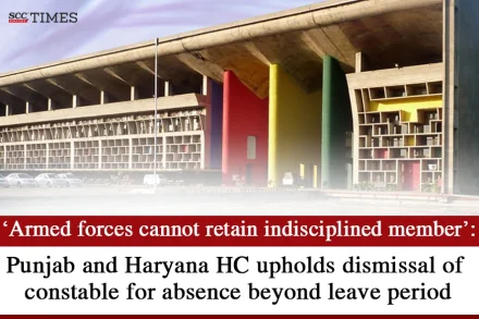 Armed forces cannot retain indisciplined member