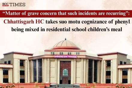 phenyl mixed in school children's meal