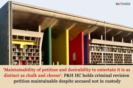 revision petition maintainable despite accused not in custody