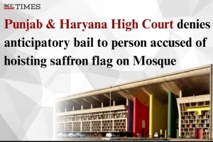 saffron flag on Mosque