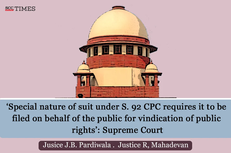 suit under S. 92 CPC