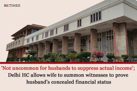 summoning witness to prove husband's income