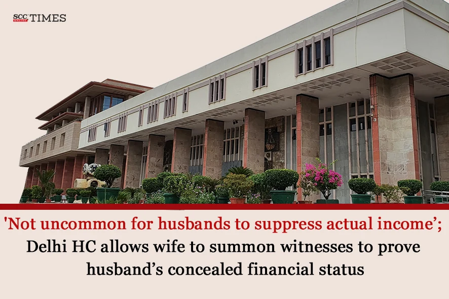 summoning witness to prove husband's income