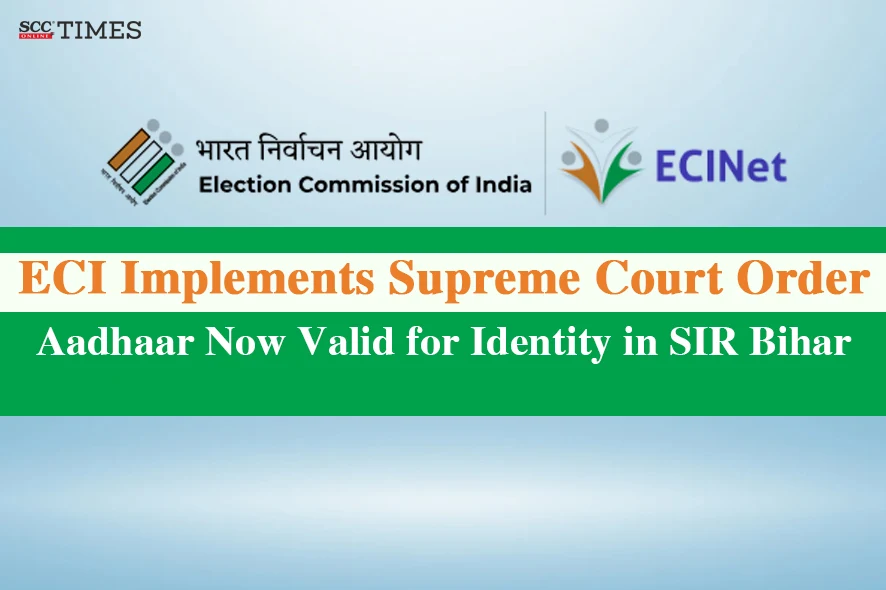 Aadhaar accepted in SIR Bihar
