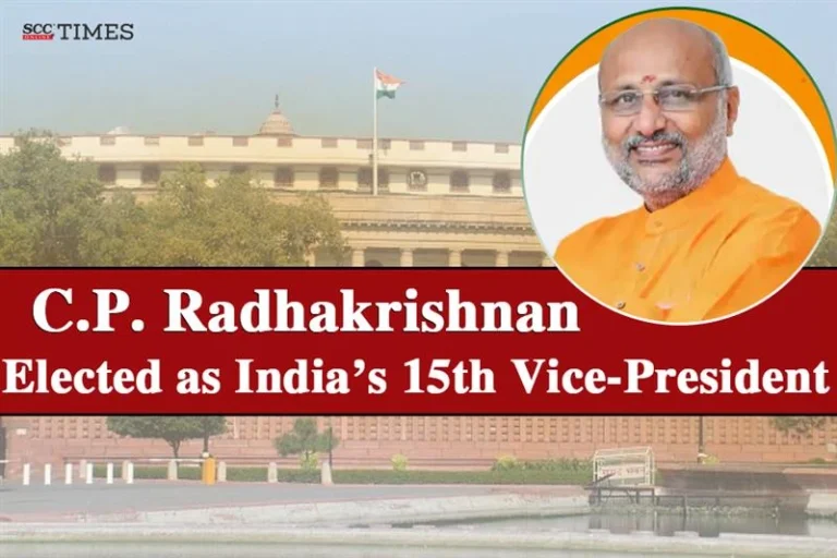 C.P. Radhakrishnan Elected as India’s 15th Vice-President