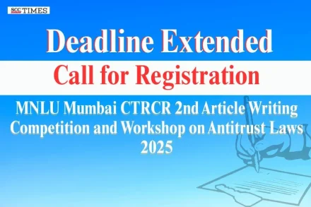 CTRCR MNLU Mumbai Article Writing Competition