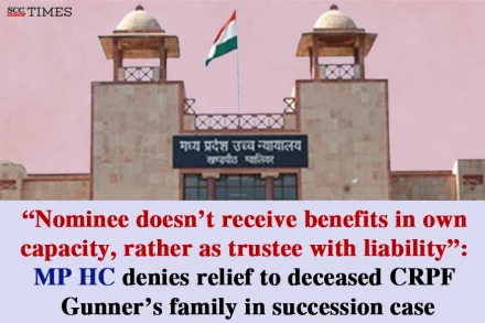 Nominee doesn't receive benefits in own capacity