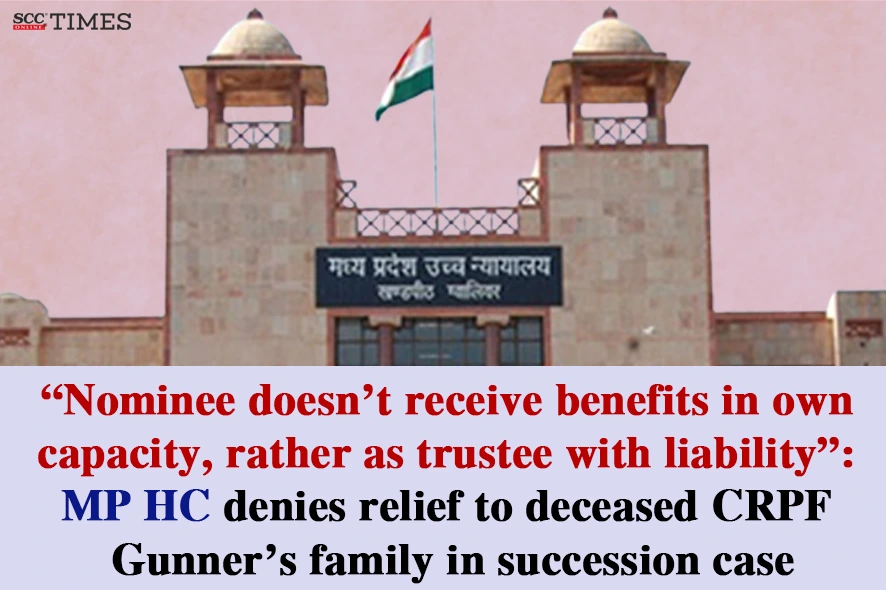 Nominee doesn't receive benefits in own capacity