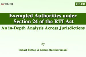 Exempted Authorities under RTI Act