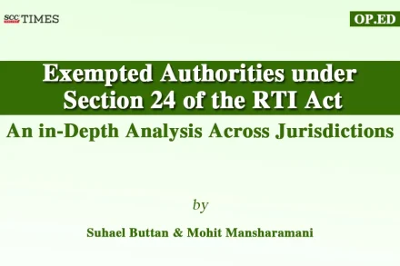 Exempted Authorities under RTI Act
