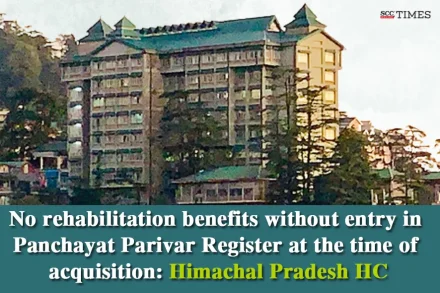 Resettlement claim Panchayat Parivar Register