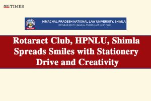 Rotaract Club HPNLU Shimla stationery drive