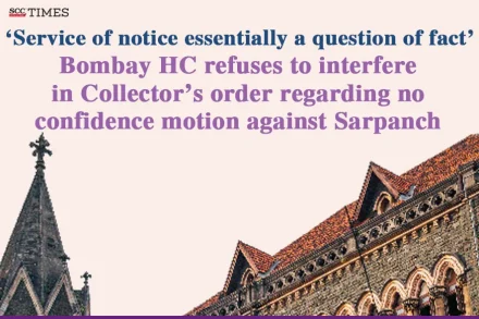 Service of notice in no confidence motion
