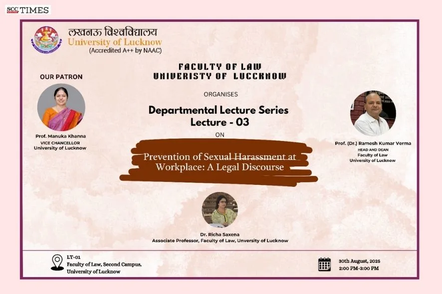 Special Lecture on Prevention of Sexual Harassment at Workplace